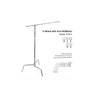 Pie Godox C-Stand 270CS 320cm con brazo