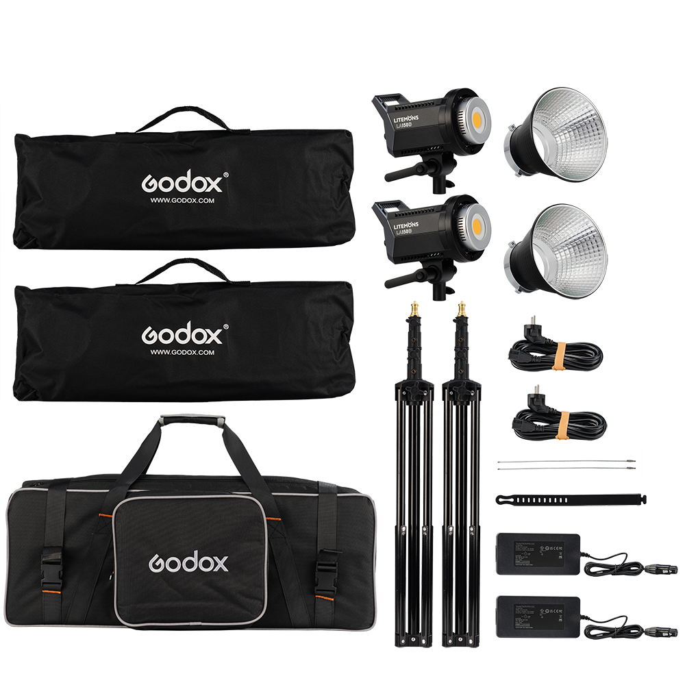 Kit 2 focos Led Godox Litemons LA150D Luz día