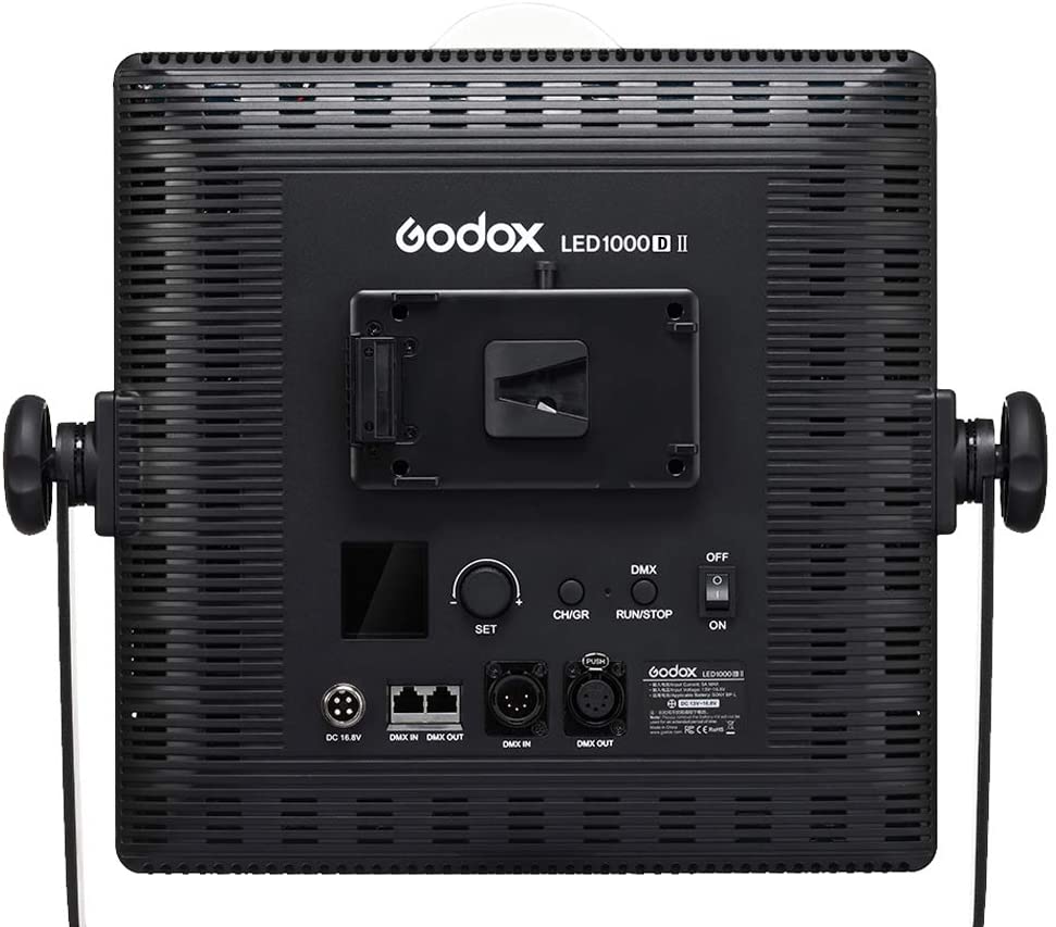 Panel Godox LED1000DII 5600ºK DMX a red y baterías