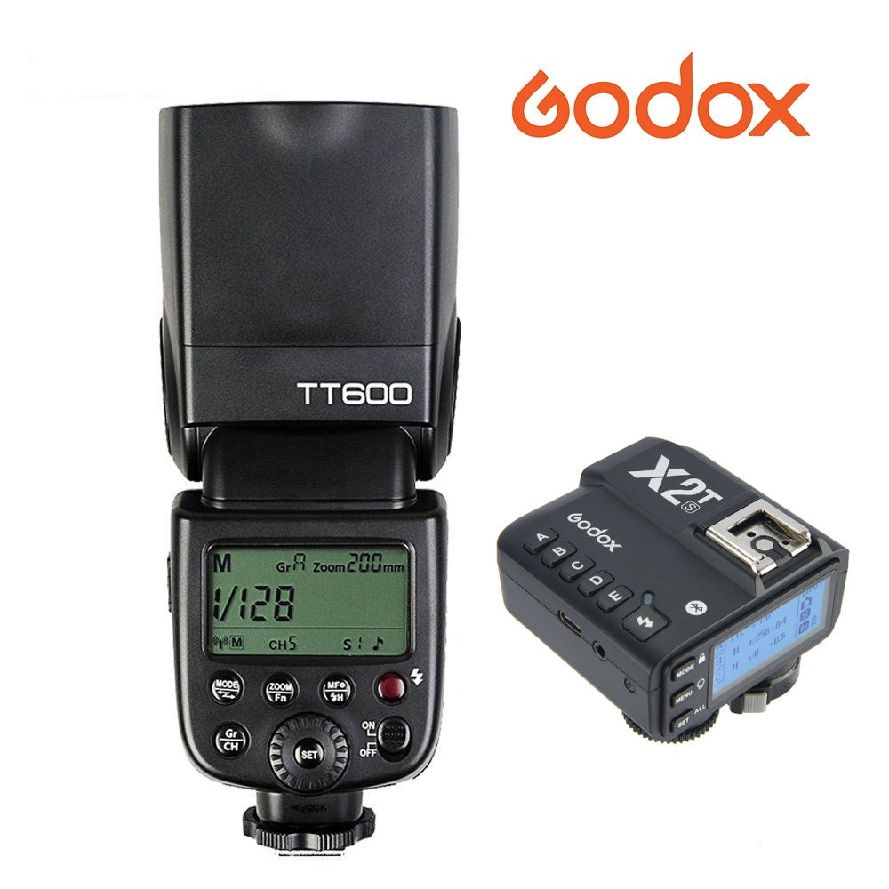 2 Flash Godox TT600 + Disparador Godox X2T