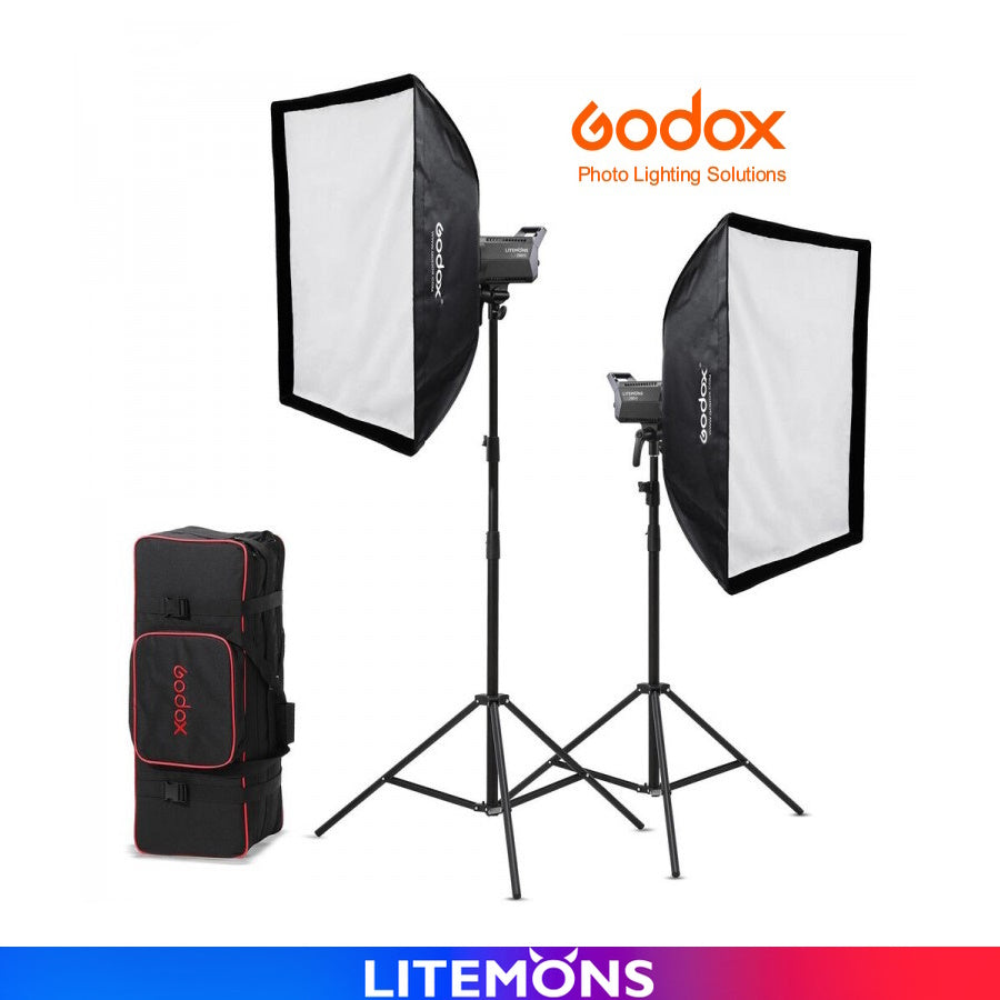 Kit 2 focos Led Godox Litemons LA200Bi Bicolor