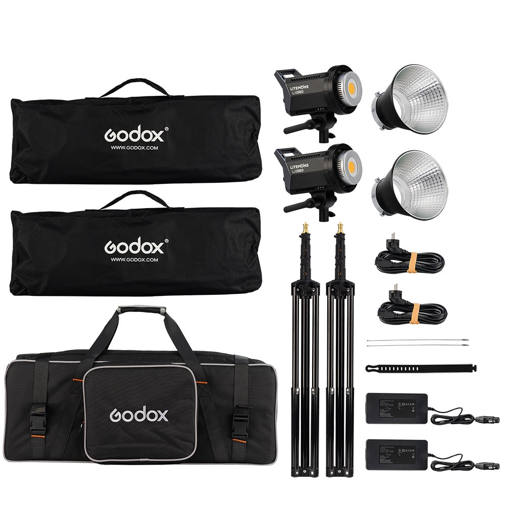 Kit 2 focos Led Godox Litemons LA200Bi Bicolor