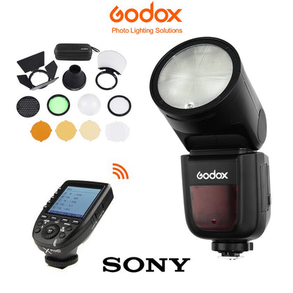 Kit Godox V1 Sony Zapata metálica, XPro y accesorios