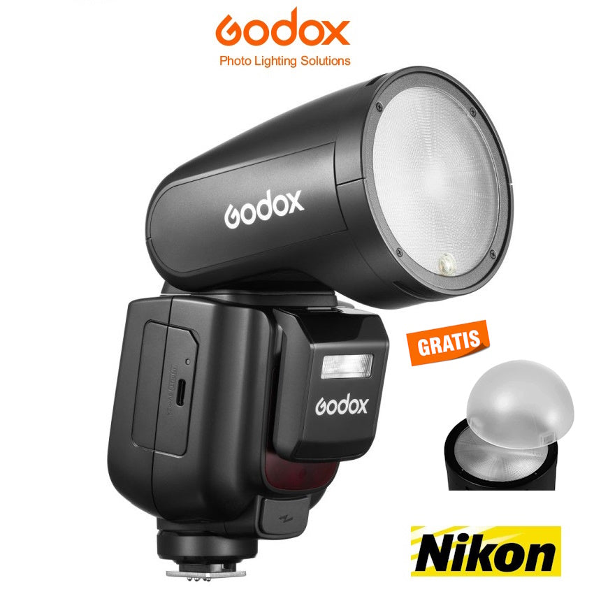 Kit Flash Godox V1Pro para Nikon